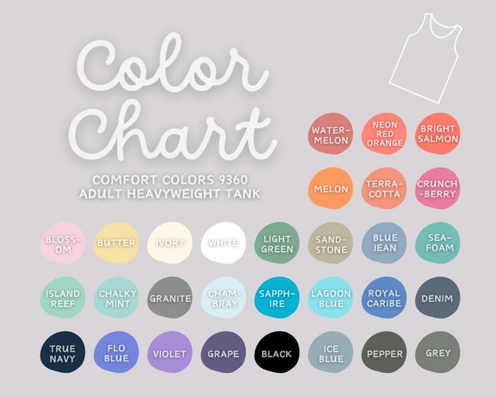 30 + Colors - Heavyweight Cotton Tank Top