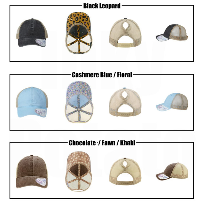 15 + Colors - Washed Mesh-Back Cap Women's Baseball Trucker Hat