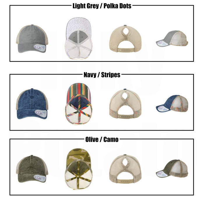 15 + Colors - Washed Mesh-Back Cap Women's Baseball Trucker Hat
