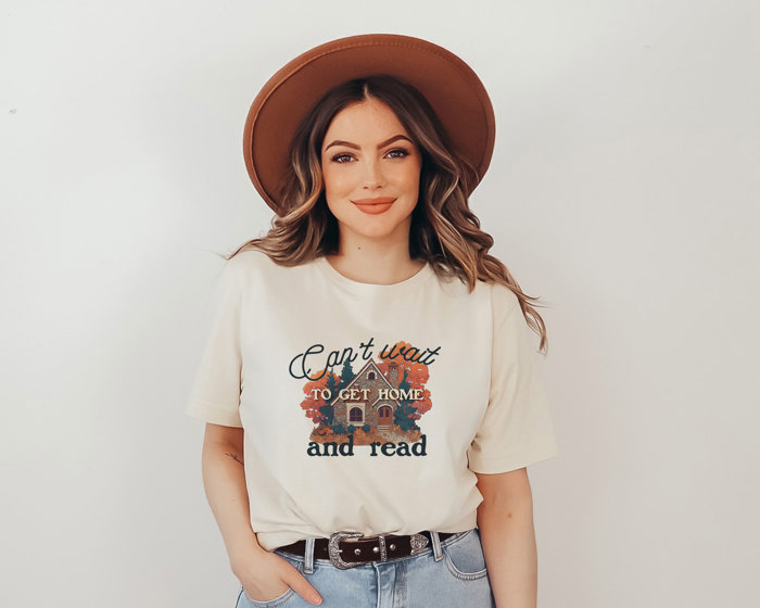 Cozy Reading Nostalgia Soft Cozy Longer Length Unisex Graphic Tee T-shirt
