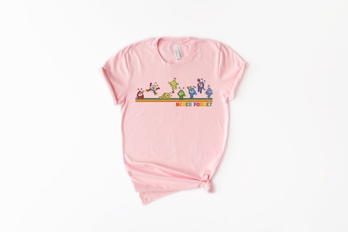 Never Forget 1980's Style Vintage Buds Buddies Soft Cozy Longer Length Unisex Graphic Tee T-shirt