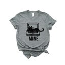  Mine Keyboard Cat Soft Cozy Longer Length Unisex Graphic Tee T-shirt