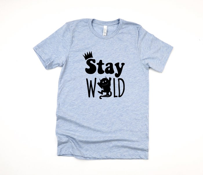 Stay Wild Soft Cozy Longer Length Unisex Graphic Tee T-shirt