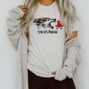  Fear not darling wolf red reding hood Soft Cozy Longer Length Unisex Graphic Tee T-shirt