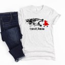  Fear not darling wolf red reding hood Soft Cozy Longer Length Unisex Graphic Tee T-shirt