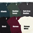  Faux (Printed, not real embroidery)   Embroidered Blue Floral Boquet Soft Cozy Longer Length Unisex Graphic Tee T-shirt