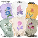  Halftone Pastel Spring Flowers - T-Shirt