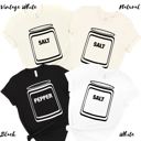  Salt & Pepper Costume Tees Halloween Teams, Staff, Teachers, Parents