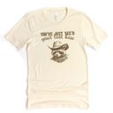  Youve Just Yeed Your Last Haw Funny Cowboy Raccoon Western Style - T-Shirt (Crewneck)  100 Cotton Solid Colors Jersey Tee (Unisex)  Bella Canvas, T-Shirt (C