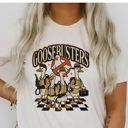  Goosebusters Funny Halloween 1980s Retro Pun Ghost Busting  - T-Shirt (Crewneck)  100 Cotton Solid Colors Jersey Tee (Unisex)  Bella Canvas, T-Shirt (Crewne