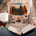  Cozy Reading Retreat Fall Fully Booked Weekend - Butter Soft Bella Canvas Tee