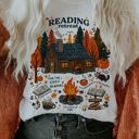  Cozy Reading Retreat Fall Fully Booked Weekend - Butter Soft Bella Canvas Tee
