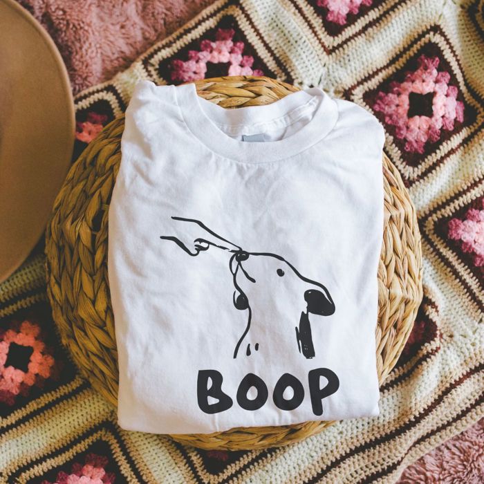 Boop  Dog Lovers Dog Mom Dog Dad - Soft Sozy Long Length Bella Canvas Tee