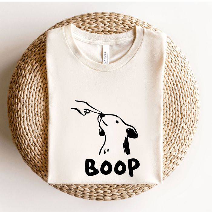 Boop  Dog Lovers Dog Mom Dog Dad - Soft Sozy Long Length Bella Canvas Tee