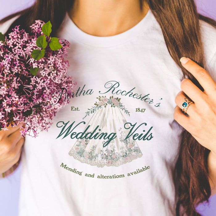Bertha Rochesters Wedding Veils - Est 1847 - Soft Comfy Bella Canvas Tee