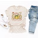  With God All Things Are Possible Patchwork Pumpkin Fall Autumn - T-Shirt (Crewneck)  100 Cotton Solid Colors Jersey Tee (Unisex)  Bella Canvas, T-Shirt (Cre