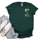  Onto My Next Adventure Faux (Printed, not real fabric or embroidery)  Embroidered Daisies - Soft Longer Length Bella Canvas Tee