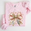  Nativity Faux (Printed, not real fabric or glitter)  Gold Glitter Bold Christian Jesus Is The Reason - Sweatshirt Drop Shoulder
