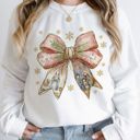  Nativity Faux (Printed, not real fabric or glitter)  Gold Glitter Bold Christian Jesus Is The Reason - Sweatshirt Drop Shoulder