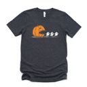  Pumpkin Gamer Character Chasing Cute Ghosts - Soft Longer Length Bella Canvas