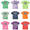  Spooky Purple Bow Tie Dyed Hallween Fall Bats and Ghosts - 100 Percent Cotton Goodness T-Shirt