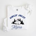  Holly Jolly Mama Polar Bear and Cub Cute Christmas - Comfy Drop Should Sweatshirt
