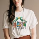  The Greatest Gift of All Christian Christmas Nativity Jesus is The Reason - T-Shirt (Crewneck)  100 Cotton Solid Colors Jersey Tee (Unisex)  Bella Canvas, T