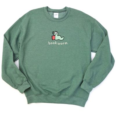 Adorable Bookish Bookworm - Comfy Drop Shoulder Sweatshirt