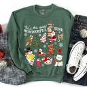 Its The Most Wonderful Time Of The Year - Vintage Christmas Holiday Card Cut Outs - Sweatshirt (Crewneck)  Poly-Cotton Colors (Unisex)  Gildan