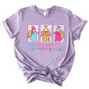  Hark the Herald Angels Sing Faux (Printed, not real fabric or glitter)  Glitter Christmas - Soft and Comfy Bella Canvas T-Shirt