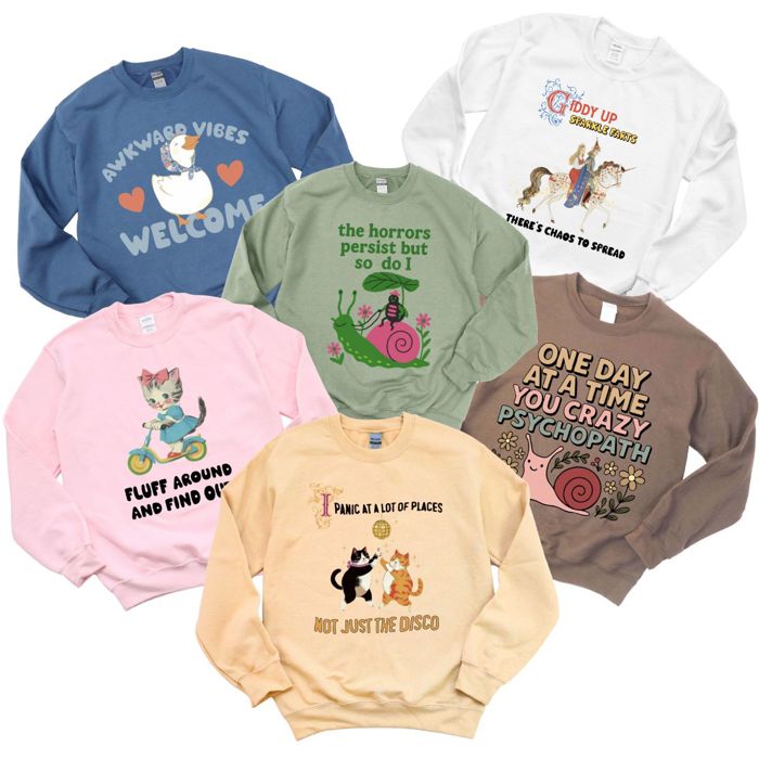 Unique Quirky Sweatshirts  - Warm and Comfy for the Winter