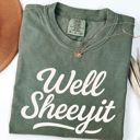  Well Sheeyit - Southern Hospitality Funny Sayings From The South - T-Shirt (Crewneck)  100 Cotton Heavyweight Tee (Unisex)  Comfort Colors