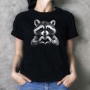  Heart Raccoon Valentines Day - Sweatshirts, T-shirts, or Longsleeves