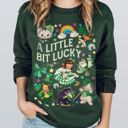  A Little Bit Lucky St Patricks Day  - Sweatshirt, T-shirt, or Longsleeve