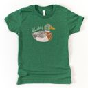  Lucky Ducky Faux (Printed, not real fabric or quilting)  Printed Quilted Duck St Patricks Day - Choose Sweatshirts, T-Shirts or Longsleeves