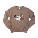  Faux (Printed, not real quilted fabric) Printed Quilted Mallard Duck - Choose Sweatshirt, Longsleeve, or T-Shirts