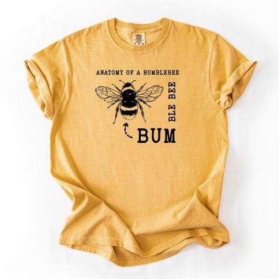 Anatomy of a Bumble Bee Funny Cute Spring T-Shirt - Choose T-Shirt or Sweatshirt