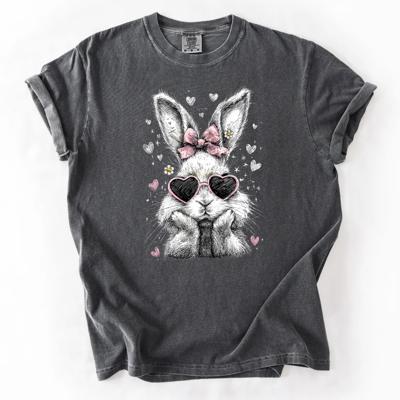 Adorable Cute Bunny With Sunglasses Perfect for Easter - Choose T-Shirt or Sweatshirt