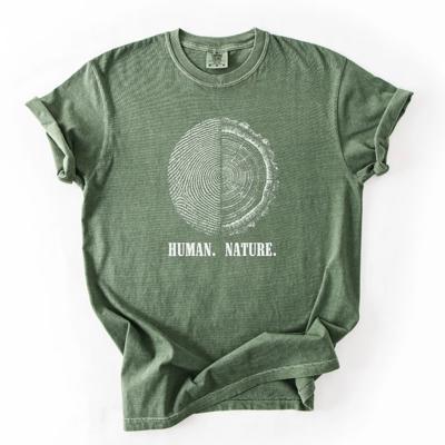 Human Nature Thumbprint Tree Earth Day - Choose T-Shirt or Sweatshirt
