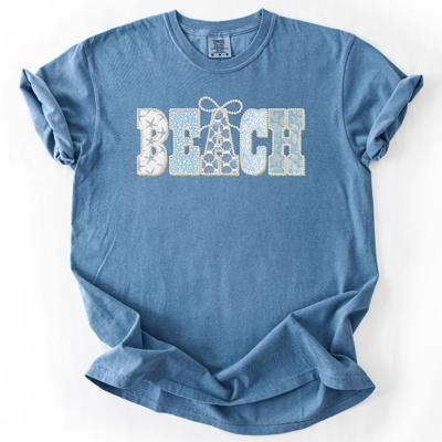 Pearl Coquette Beach Summer - Soft Wash Cotton T-Shirt