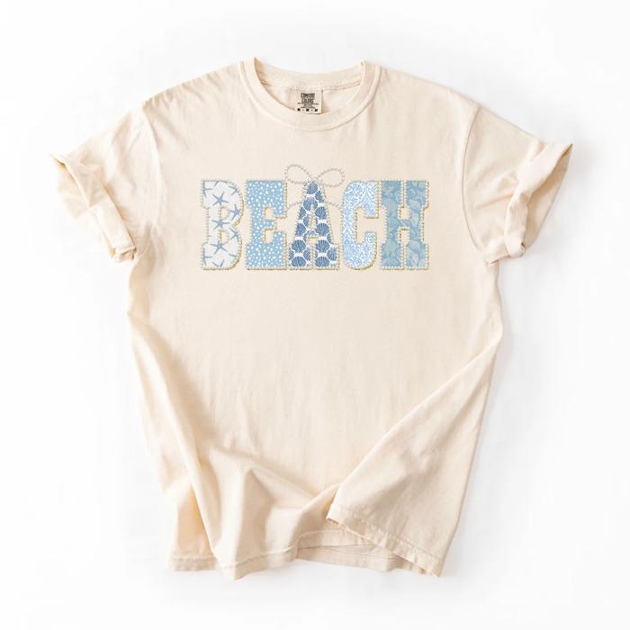 Pearl Coquette Beach Summer - Soft Wash Cotton T-Shirt
