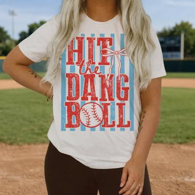 Hit The Dang Ball Baseball Mom Life Summer Spring - Choose T-Shirt or Sweatshirt