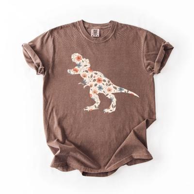 Floral Dinosaur T-Rex  - T-Shirt or Sweatshirt