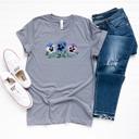  Whimsical Spring Summer Pansies Floral Botanical Print - Extra Soft Bella Canvas