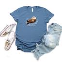  Go With The Flow Adorable Sea Otters - Comfy Animal Lovers T-Shirt