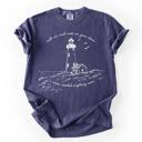  Salt Air and Rust On Your Door - Lighthouse Nautical Beachy Design - Soft Wash Comfort Colors (Main Image Color - True Navy)
