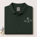  Best Dad By Par Funny Golfing Fathers Day Pun - Polo T-Shirt (Unisex) Softstyle Pique Polo