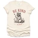  Be Kind Of Feral Adorable Raccoon - T-Shirt (Unisex)  Jersey Tee