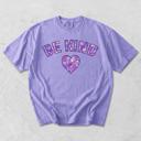  Be Kinds Ditzy Purple Floral - T-Shirt Soft Wash Cotton (Main Image - Neon Violet)
