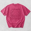  I Will Sing Of The Goodness of God Christian Bible Verse - Soft Wash Cotton Comfort Colors (Main Image - Crunchberry - Comfort Colors)